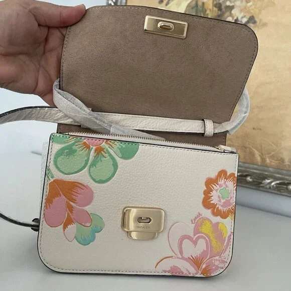 NWT Coach Mini Brynn Crossbody With Dreamy Land/Mystical Floral Print C8324 - Picture 7 of 10